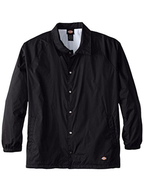 Dickies Men's Big and Tall Snap Front Nylon Jacket