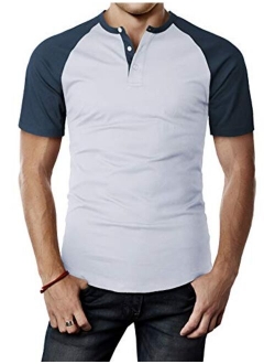 H2H Men Casual Slim Fit T-Shirt Short Sleeve Lightweight Shirt