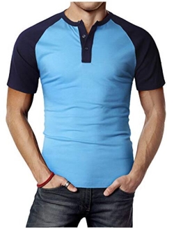 H2H Men Casual Slim Fit T-Shirt Short Sleeve Lightweight Shirt