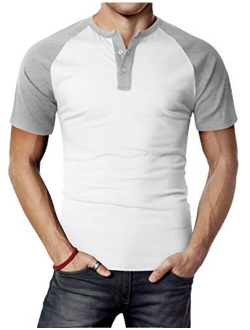 H2H Men Casual Slim Fit T-Shirt Short Sleeve Lightweight Shirt