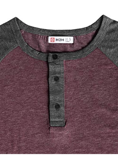 H2H Men Casual Slim Fit T-Shirt Short Sleeve Lightweight Shirt