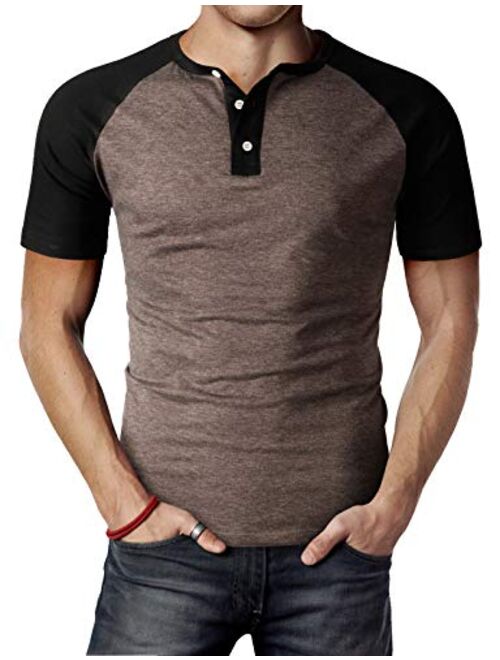 H2H Men Casual Slim Fit T-Shirt Short Sleeve Lightweight Shirt