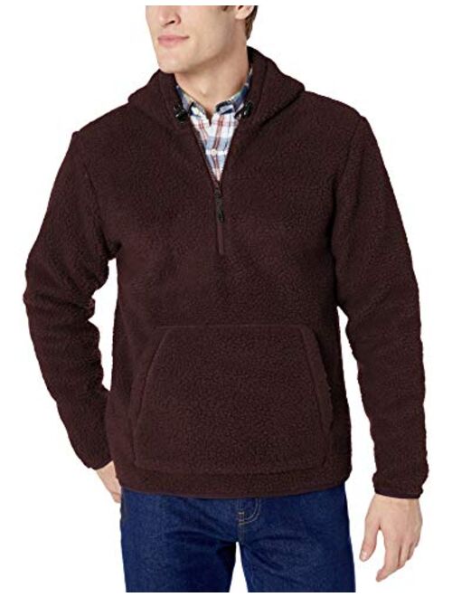 Amazon Brand - Goodthreads Men's Sherpa Fleece Zip Pullover with Hood