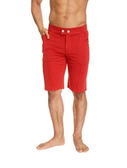 4-rth Mens Front Pleated Dress Short with Pockets