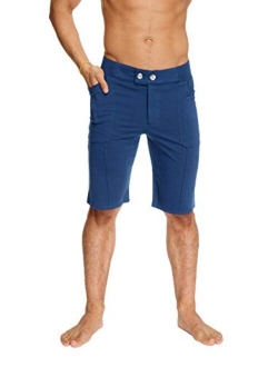 4-rth Mens Front Pleated Dress Short with Pockets