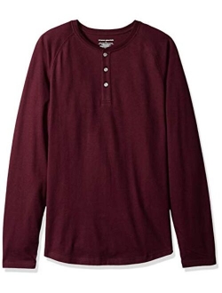 Men's Slim-Fit Long-Sleeve Henley Shirt