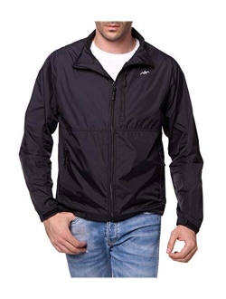 TRAILSIDE SUPPLY CO. Mens Windbreaker Jackets Lightweight, Windproof, Dustproof