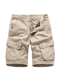 Mens Shorts Cargo with Pocket Shorts Mens Casual Short Pants Relaxed Fit