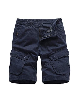 Mens Shorts Cargo with Pocket Shorts Mens Casual Short Pants Relaxed Fit