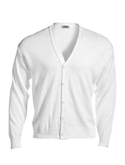 Edwards V-Neck Button Acrylic Cardigan Sweater