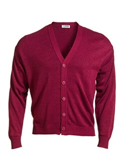 Edwards V-Neck Button Acrylic Cardigan Sweater