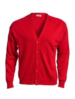 Edwards V-Neck Button Acrylic Cardigan Sweater