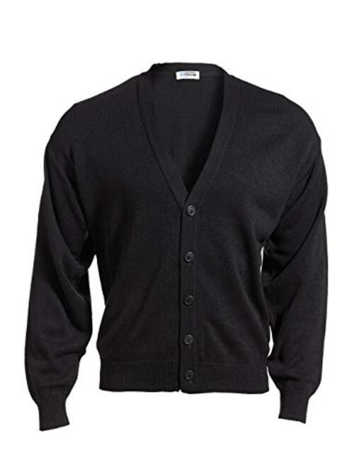 Edwards V-Neck Button Acrylic Cardigan Sweater