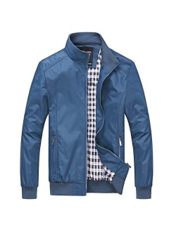 Nantersan Mens Casual Jacket Outdoor Sportswear Windbreaker Lightweight Bomber Jackets and Coats