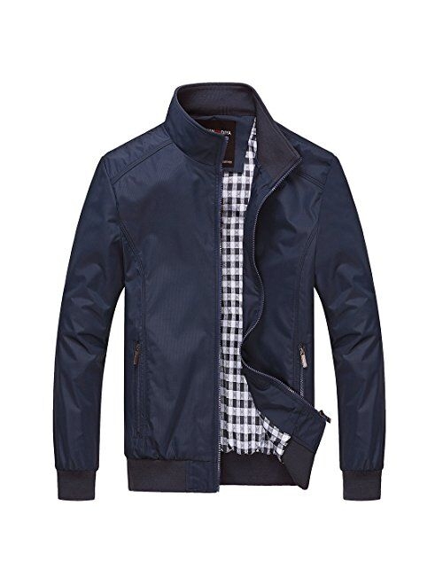 Nantersan Mens Casual Jacket Outdoor Sportswear Windbreaker Lightweight Bomber Jackets and Coats