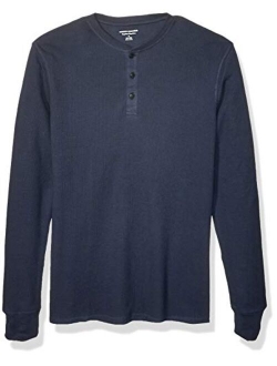 Men's Slim-fit Long-Sleeve Waffle Henley