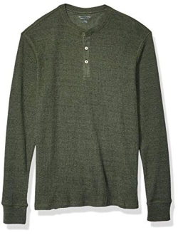 Men's Slim-fit Long-Sleeve Waffle Henley