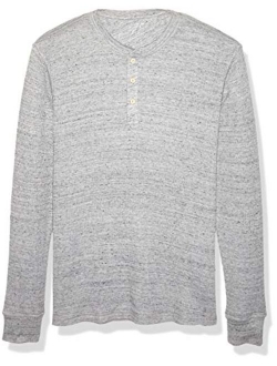 Men's Slim-fit Long-Sleeve Waffle Henley