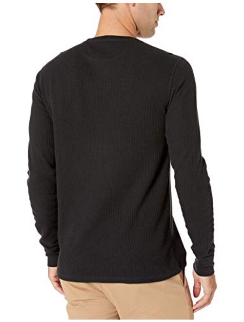 Amazon Essentials Men's Slim-fit Long-Sleeve Waffle Henley