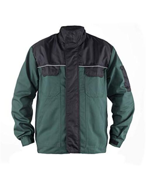 TMG Work Jacket for Men | Designed in Germany | Many Colours & Sizes | Mens Safety Jacket for Construction | Multi Pocket