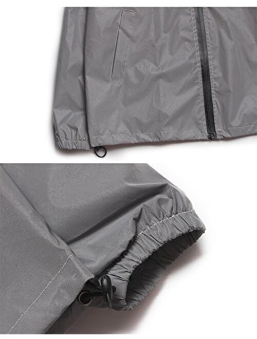 fangfei 3M Reflective Coat Hooded Windbreaker Fashion Runing Pocket Jacket