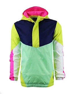 Screenshotbrand Lightweight Hooded Water Resistant Windbreaker - Zip-up Fashion Map Print Rain Jacket