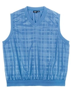 Akwa Made in USA Men's Microfiber Water Repellent V-Neck Pullover Vest