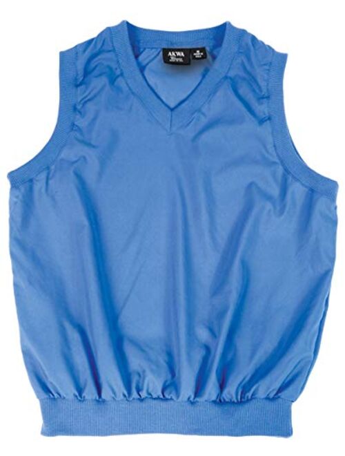 Akwa Made in USA Men's Microfiber Water Repellent V-Neck Pullover Vest