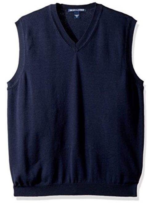 Devon & Jones Men's V-Neck Sweater Vest