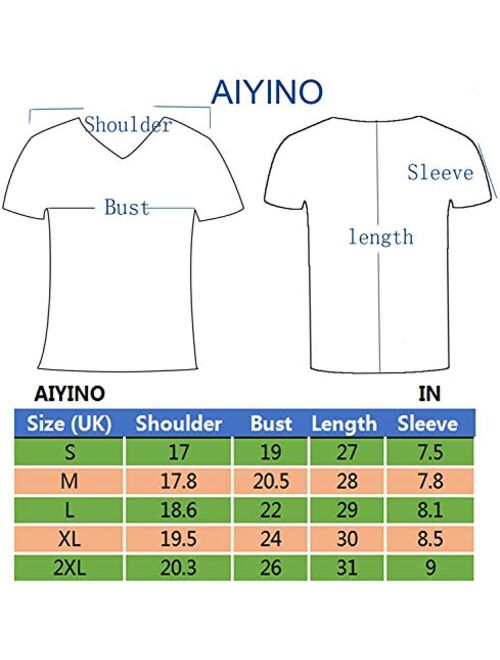 Aiyino Men's Casual Slim Fit Single Button Short Sleeve Placket Plain Henley Top T Shirts