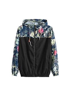 iYYVV Mens Thin Embroidery Rose Casual Sports Zipper Solid Color Coat Hoodie Jacket