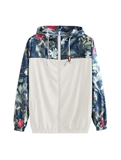 iYYVV Mens Thin Embroidery Rose Casual Sports Zipper Solid Color Coat Hoodie Jacket