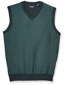 Chaps Men's Cotton V-Neck Sweater Vest