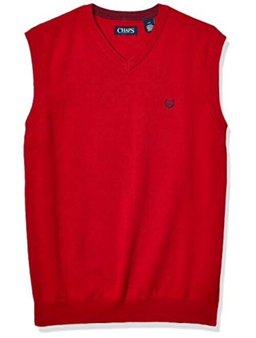 Chaps Men's Cotton V-Neck Sweater Vest