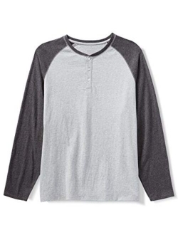 Men's Long-Sleeve Henley Shirt fit by DXL