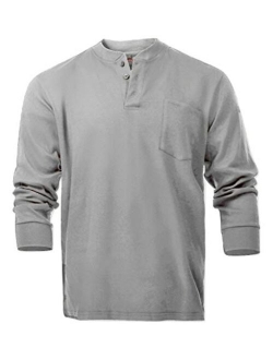 Flame Resistant FR Henley Style T-Shirts