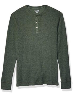 Men's Slim-fit Long-Sleeve Waffle Henley