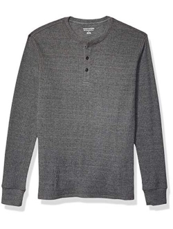 Men's Slim-fit Long-Sleeve Waffle Henley