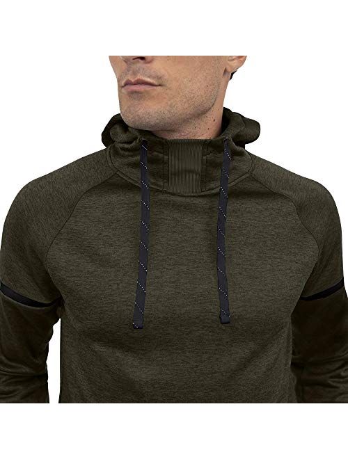 Layer 8 Men's Hoodie Performance Light Weight Training Workout Tech Fleece Athletic Sweatshirt Hoodie Top