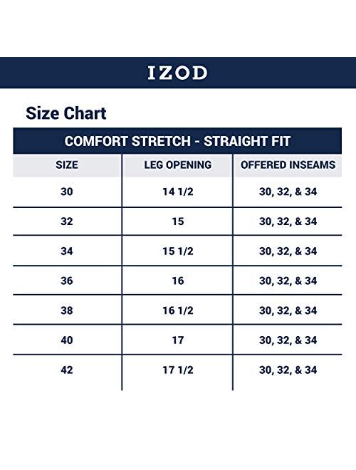 IZOD Men's Comfort Stretch Straight Fit Jeans