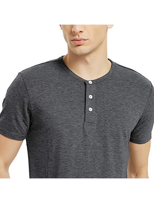 Buy Mens Henley Short Sleeve 3 Button T Shirts For Men Online Topofstyle