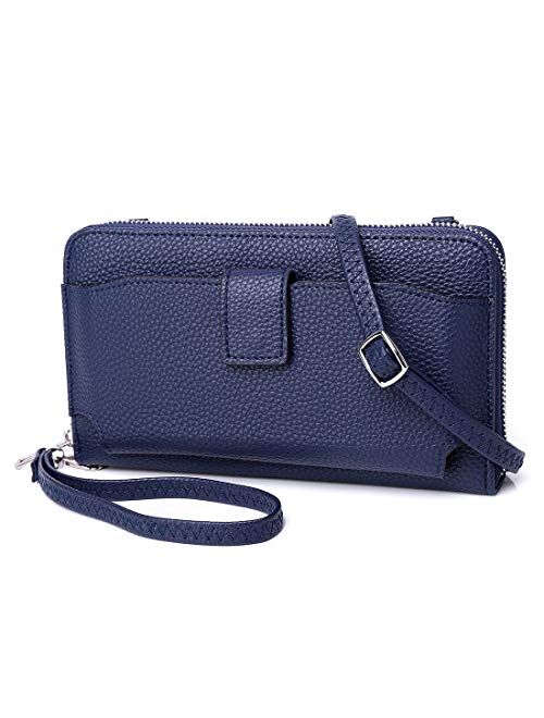 Women Wristlet purse, Nanrui Industry Wristlet wallet Small Crossbody Bag Cellphone Purse Wallet with RFID Blocking