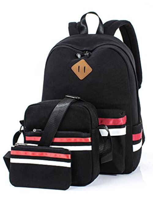 Leaper Backpacks for Teen Girls Teen Backpack Set School Bags Bookbags 3 in 1