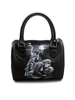 DGA Angels Day of the Dead Ride or Die Motorcycle Dead End/Lovers Handbag/Purse