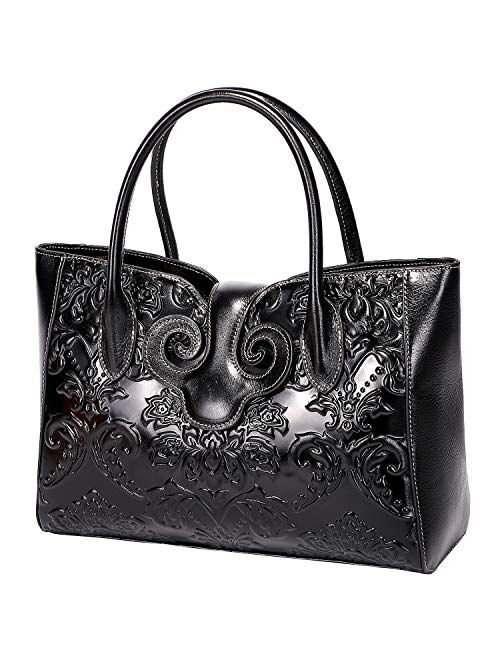 PIJUSHI Floral Handbags For Women Designer Handbag Top Handle Shoulder Bags For Ladies