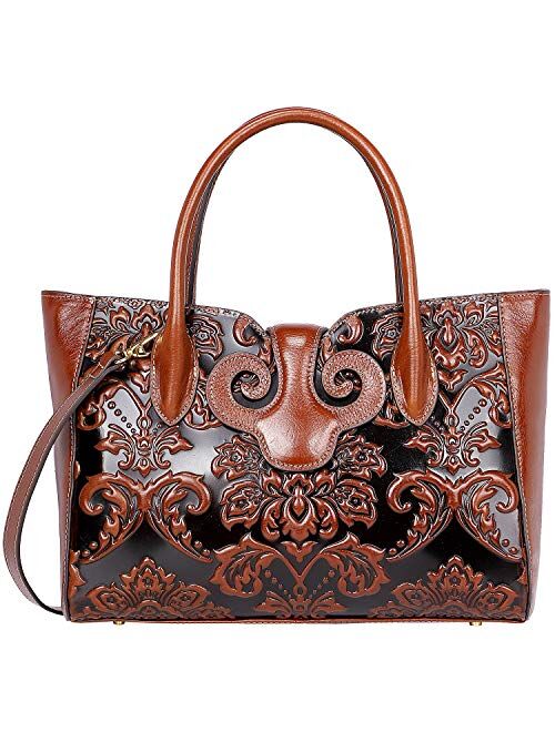 PIJUSHI Floral Handbags For Women Designer Handbag Top Handle Shoulder Bags For Ladies