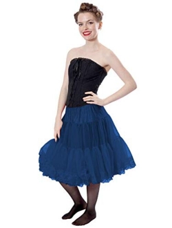 Malco Modes Zooey Luxury Chiffon Adult Petticoat Slip, Lace Trim, Adjustable