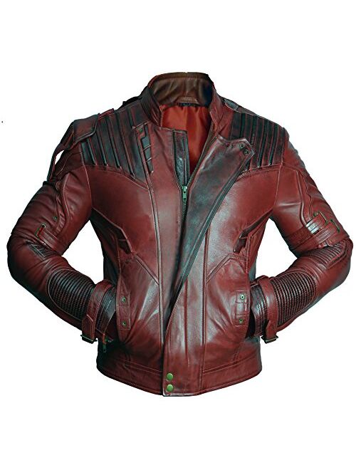 Premium Leather Jackets Star Lord Guardians of Galaxy 2 Chris Pratt Synthetic Leather Jacket