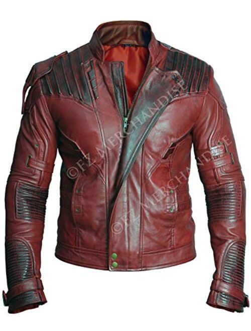 Premium Leather Jackets Star Lord Guardians of Galaxy 2 Chris Pratt Synthetic Leather Jacket