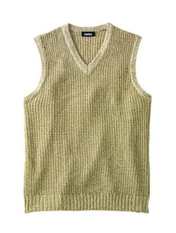 KingSize Men's Big and Tall Shaker Knit V-Neck Sweater Vest